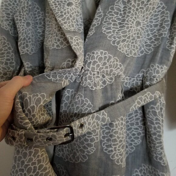 Vivienne Tam Floral Print Belted Light Weight Coat - Picture 5 of 13